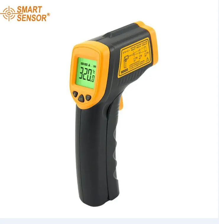 Цифровой инфракрасный термометр AR320-32 ~ 380C (-26 716F) Бесконтактный ИК лазерный
