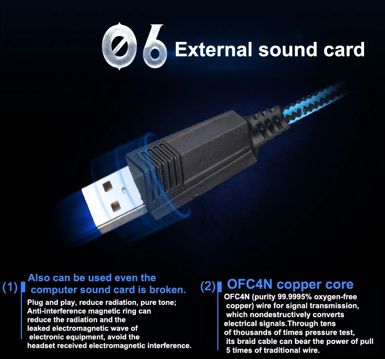 KOTION EACH G2200 USB 7,1, объемный звук, вибрационные Игровые наушники, компьютерная гарнитура, наушники, повязка на голову с микрофоном, светодиодный светильник