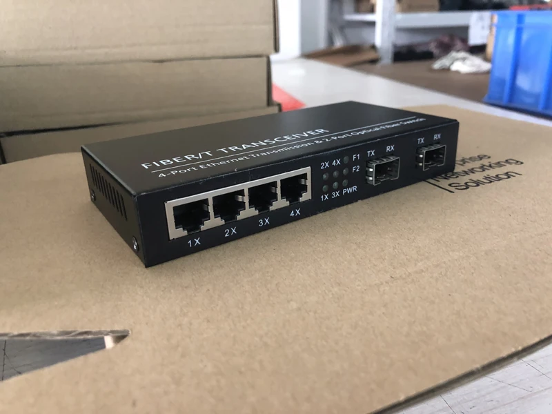 2 Giga SFP и 4 1000 Мбит/с порт Tx оптоволоконный переключатель медиаконвертер |