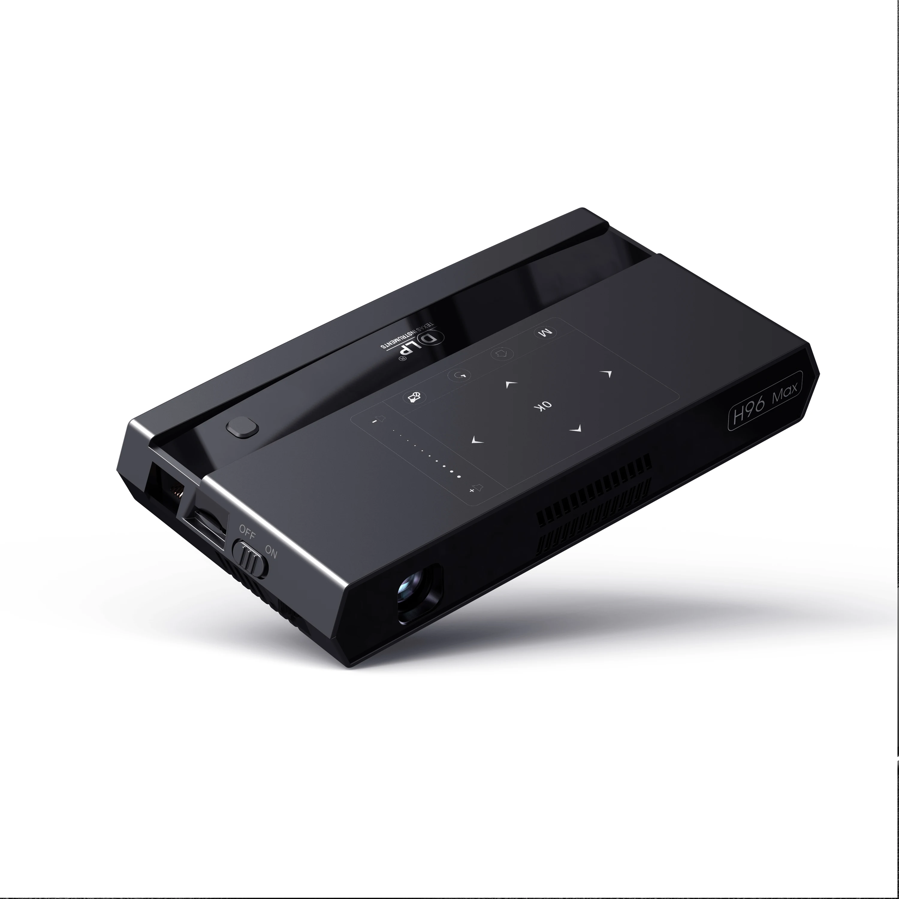2019 H96 Max S912 4 K голос Управление Android проектор 2 GB 16 5 ГГц Wi Fi RGB LED DLP ТВ окно