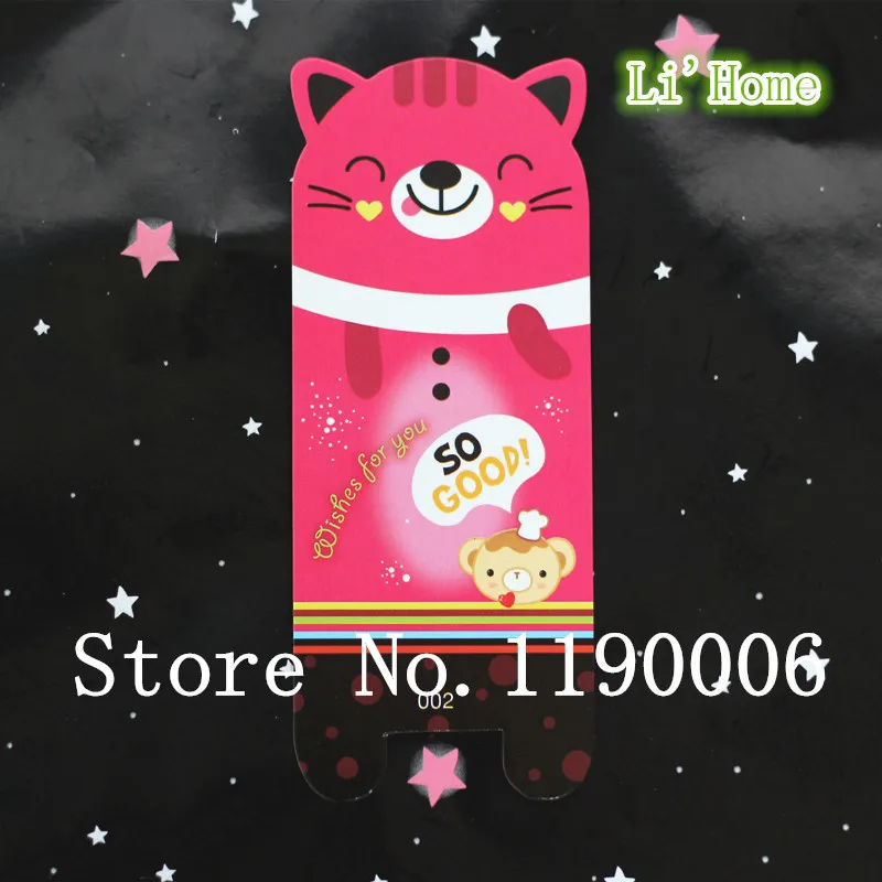 Free shipping Wholesale 24pcs Cute Animal bookmark Panda Bear Red bookmark. Let cute animals to go home with you! | Канцтовары для