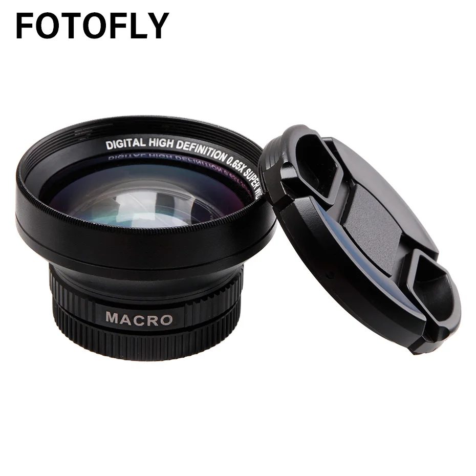 Объектив FOTOFLY 0.65X 37 мм широкоугольный объектив с макросъемкой оптическое стекло