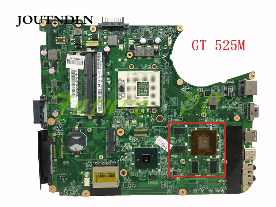 JOUTNDLN для ноутбука TOSHIBA SATELLITE L750 L755 материнская плата HM55 A000080540 DABLGDMB8D0 REVD DDR3 w/ GT525M GPU