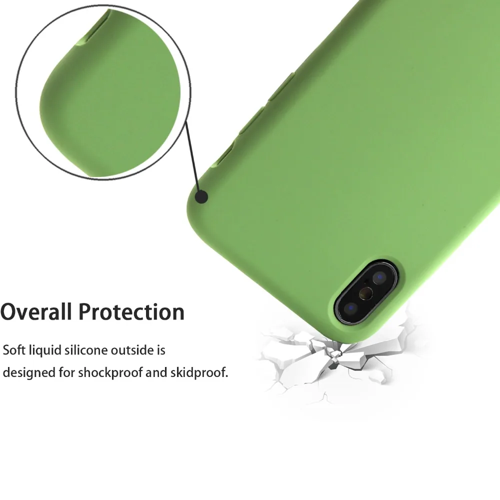 Оригинальные официальные Чехлы NEWISDOM для iphone X силиконовый чехол apple Phone 7/8 plus
