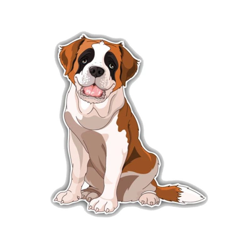 YJZT 12 1*14 1 см стикер для автомобиля с изображением собаки Бернара|car sticker|car decoration