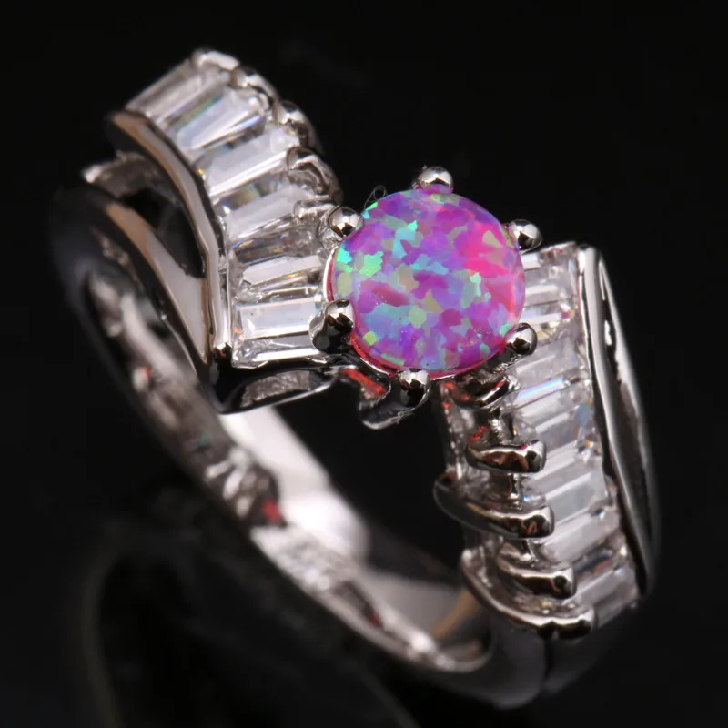 Горячая распродажа изящные ювелирные изделия с розовым огненным опалом изящное