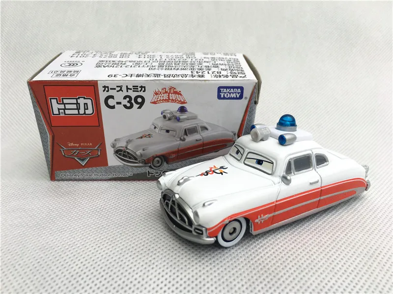 Tomy Tomica disney Pixar Автомобили C-39 спасательные Go Doc Hudson скорой помощи тип металла литой под давлением игрушечный автомобиль