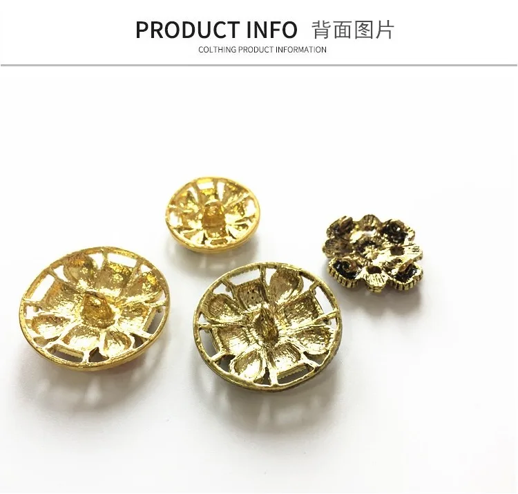 Круглые пуговицы сделай сам высокого качества синего/золотого/красного цвета