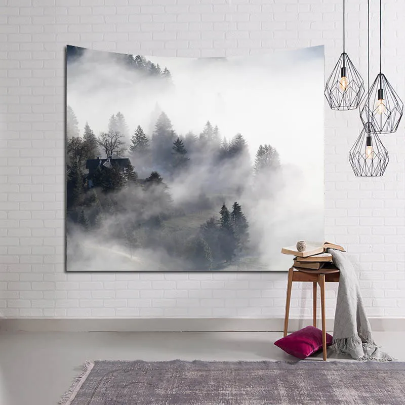 Лес настенный гобелены богемский гобелен двери шторы для гостиная украшения