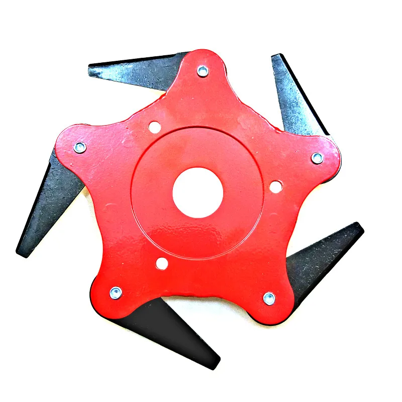 

5 Teeth Brush Cutter Blade Trimmer Metal Blades Trimmer Head 65Mn Garden Grass Trimmer Head For Lawn Mower