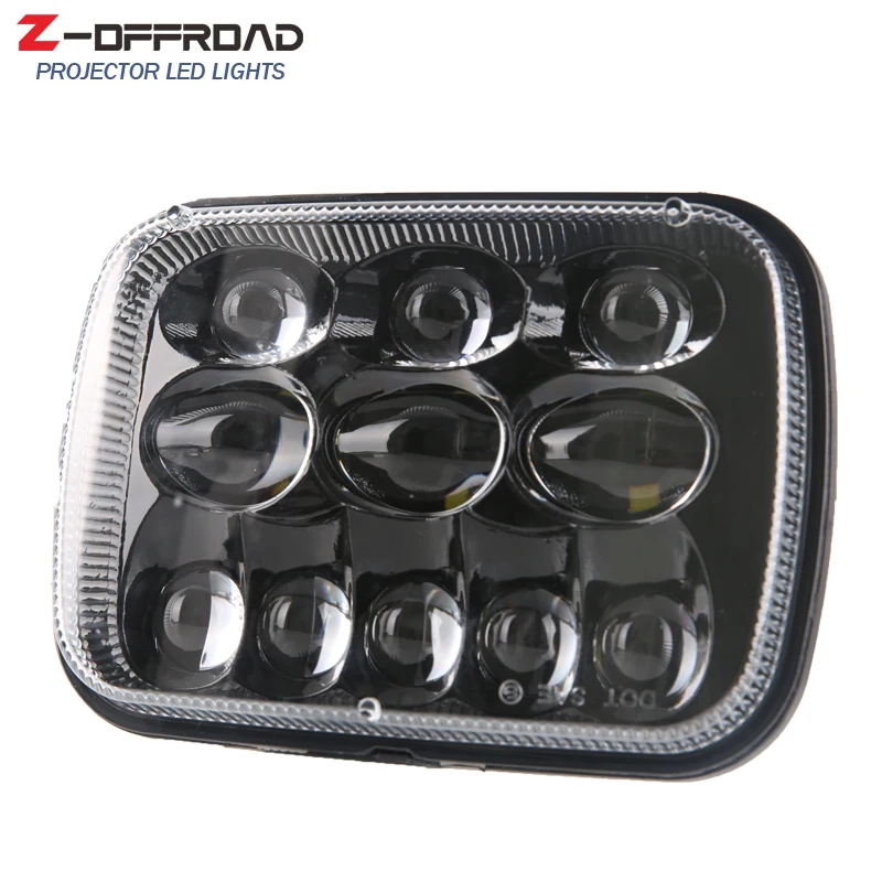 Черная точка EMARK 5x7 дюймов 12 в фары для грузовика LED сборка Замена 6x7 &quotпроектор