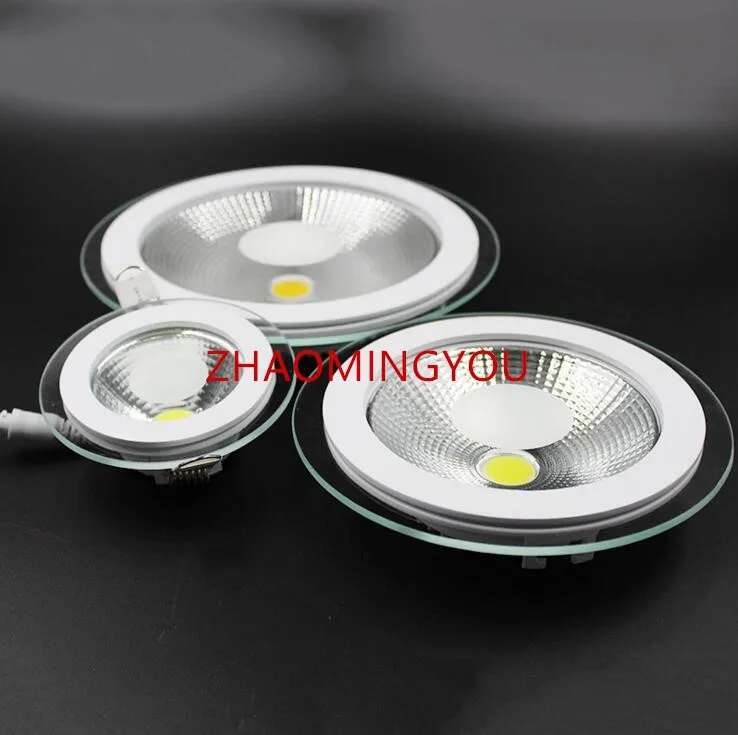 Потолочный светильник 1 шт. 5 Вт 10 15 Светодиодная панель COB стеклянный корпус