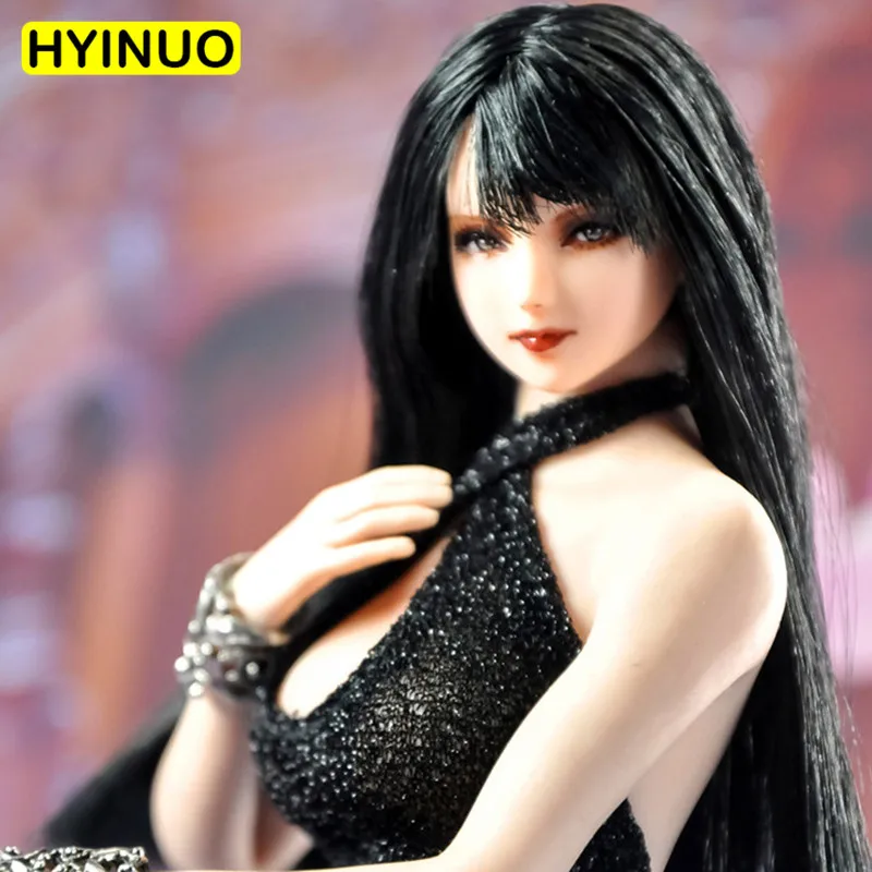 

1/6 Scale Women Evening Dress Female Sexy Low-cut Evening Dress Girl Shirt Clothes Clothing Set For 12" Action Figure Female Bod