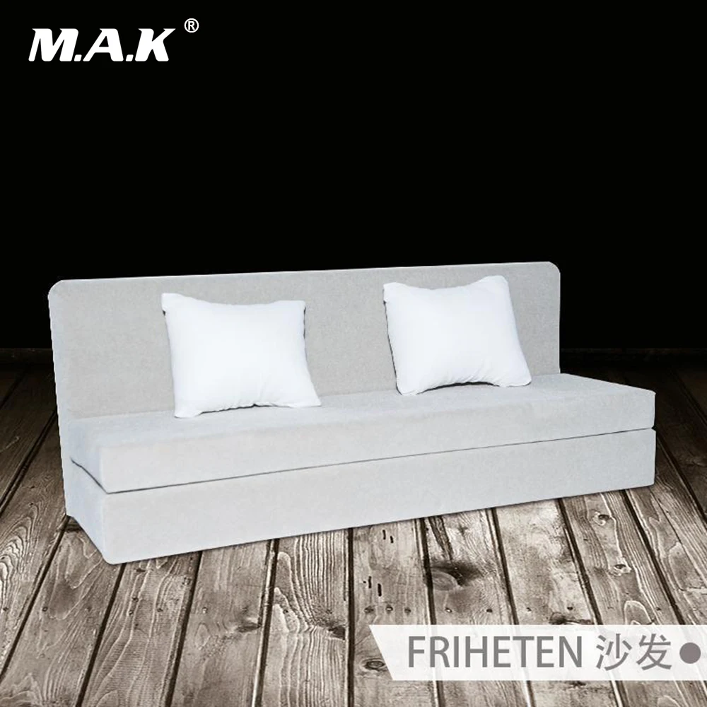 

1:6 Scale Accessories TYM013 Fashion Gray Sofa Cloth Fabric Long Couch Model Toy for 12'' Action Figure