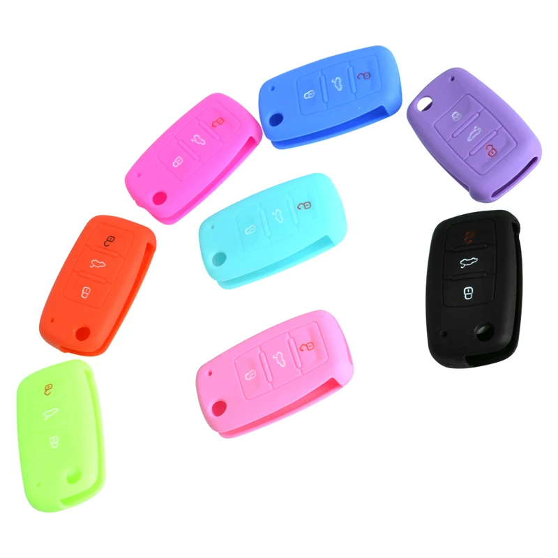 Силиконовый чехол для ключей SPEEDWOW защитный VW Polo Tiguan Passat Golf Lavida MK5 MK6 Jetta Eos Beetle|key fob