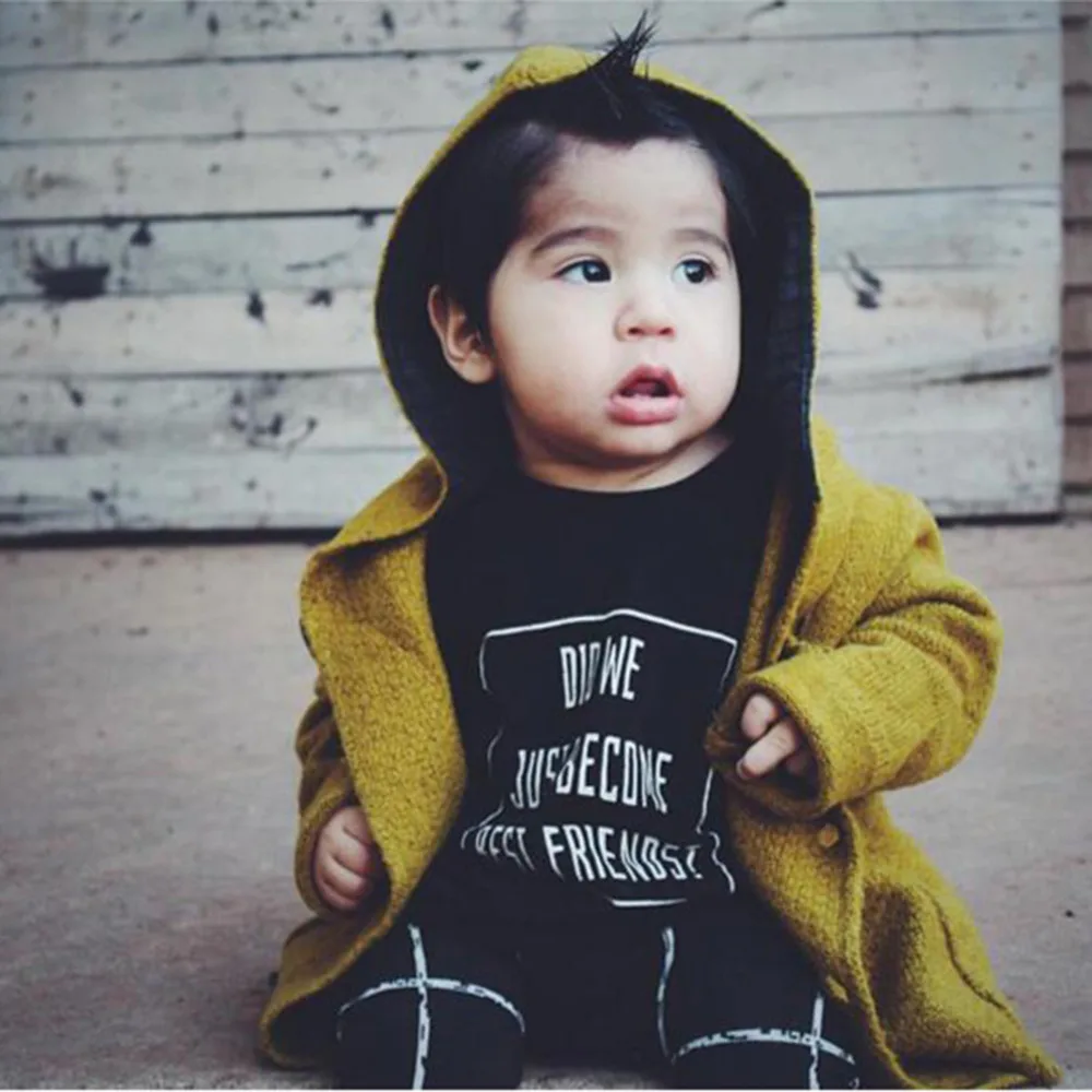 Новое лето 2016 Модный милый комплект детской одежды для маленьких мальчиков