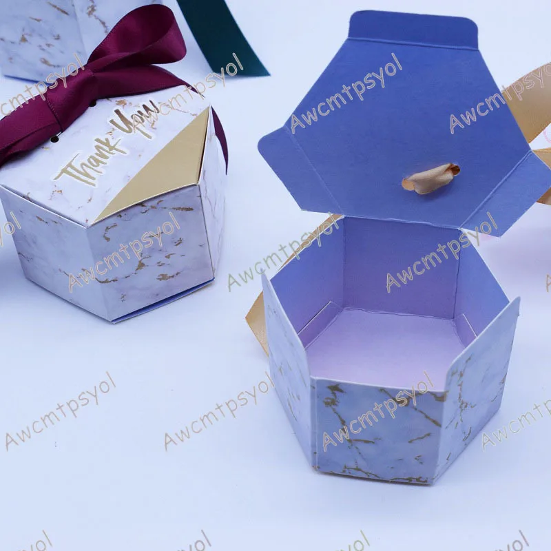 Стиль мрамора Свадебные Сувениры Коробка для конфет Baby Shower мальчик вечерние принадлежности спасибо бумажная Подарочная коробка Bomboniera подарочные сумки