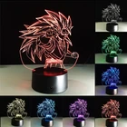 Японские аниме креативные 3D ночные светильники 7 цветов меняющиеся светодиодный светильники настольная лампа новинка визуальные USB светильники креативное украшение
