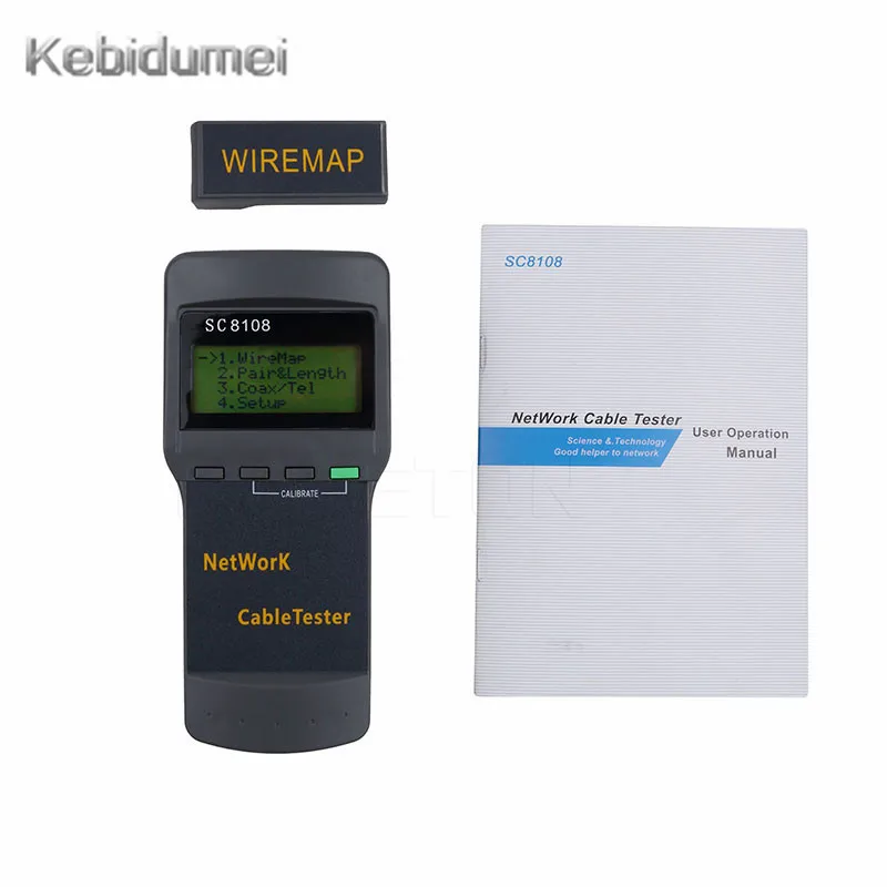 Kebidumei Портативный Многофункциональный ЖК-дисплей Sc8108 Дисплей RJ45 Беспроводной