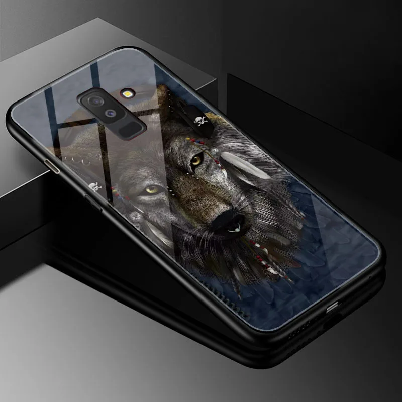 DIY фото настроить чехол для телефона Coque samsung Galaxy J2 PRO закаленное стекло крышка для samsung Galaxy J3 J4 J6 J7 J8 - Цвет: BLK-15