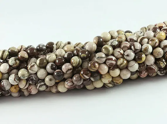 Бусины из 100% натуральной яшмы зебры австралийские каменные бусины Zerbra 4 мм 6 8 10 12