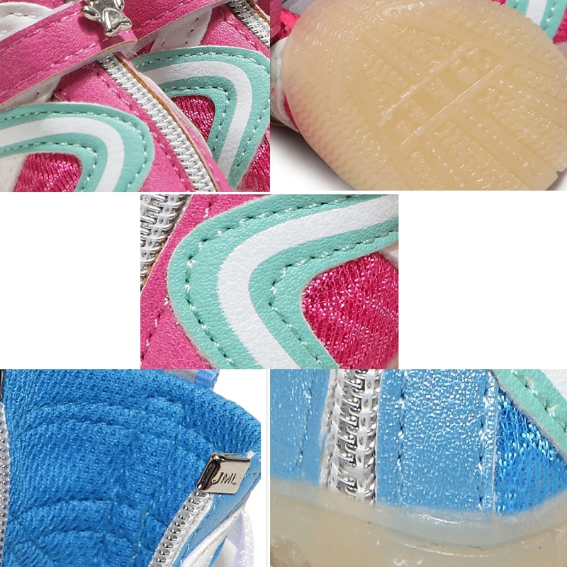 Обувь для собак из натуральной кожи летняя дышащая спортивная обувь с мягкой