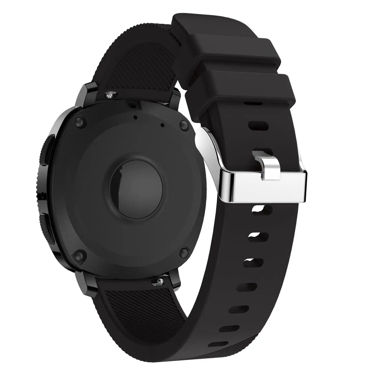 Черный Спортивный силиконовый ремешок для часов samsung gear Sport 20 мм, ремешок на запястье, сменный ремешок, модный легкий ремешок для часов, новинка - Цвет ремешка: Черный