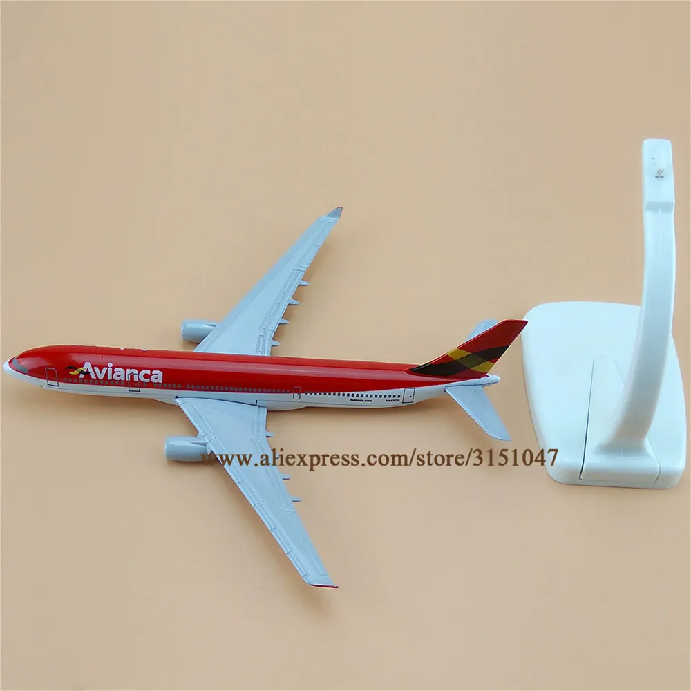 16 см воздушный Колумбии Avianca Аэробус 330 A330 модель самолета металлического сплава