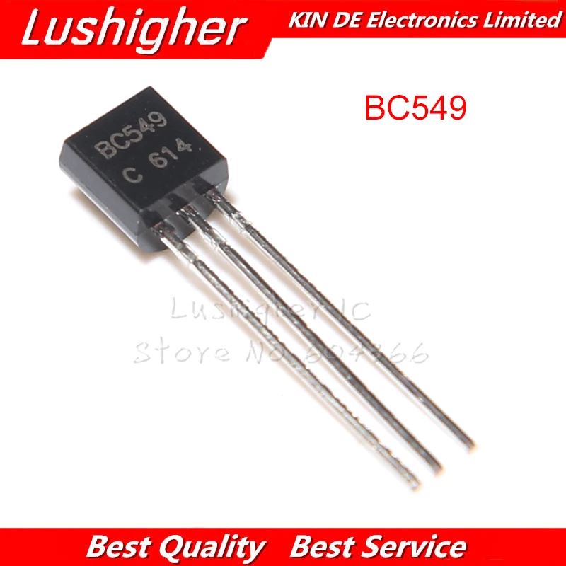 100 шт. BC549 TO92 549C BC549C TO 92 0 1a 30V новый оригинальный транзистор|Интегральные схемы| |