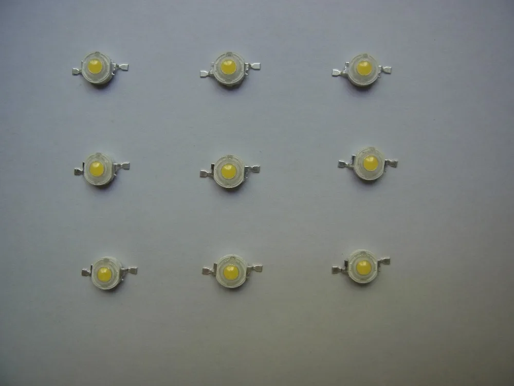Ультра яркий 30MIL 35MIL 45MIL LED шарик 1 Вт 2 3 светодиодный источник теплый белый