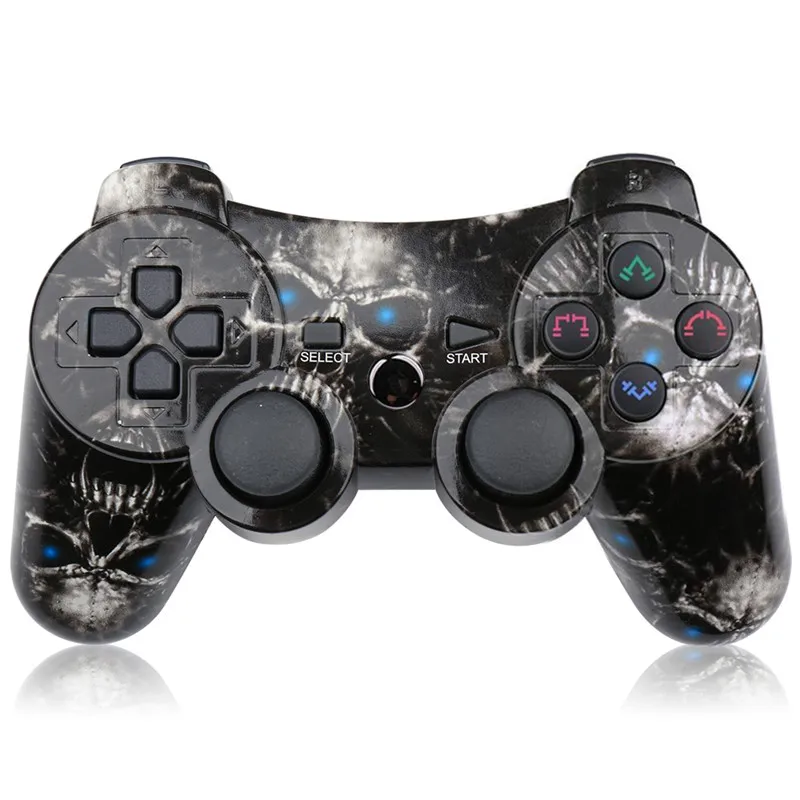 Skull K ISHAKO Bluetooth контроллер для sony PS3 геймпад для игровой станции 3 беспроводной джойстик для sony Playstation 3 консоль - Цвет: Skull
