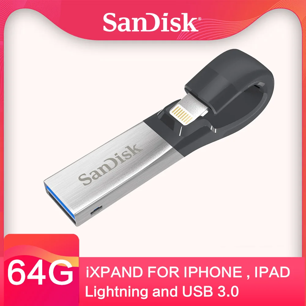 SanDisk flash usb 64 ГБ 32 USB флэш накопитель 3 0 флешки для iPhone iPad iPod APPLE MFi|sandisk usb|32gb otgusb stick |