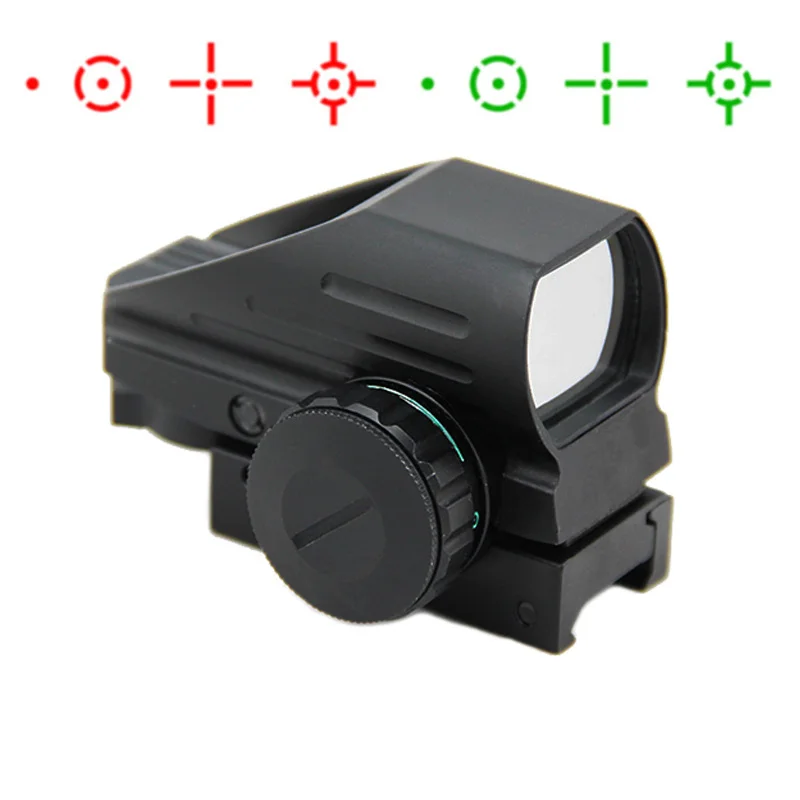 

Tactical 1x22x33 Multi Reticle 4 Pattern Reticle Red and Green Dot Sight Hunting Rifle Scope with 20mm Weaver Mount
