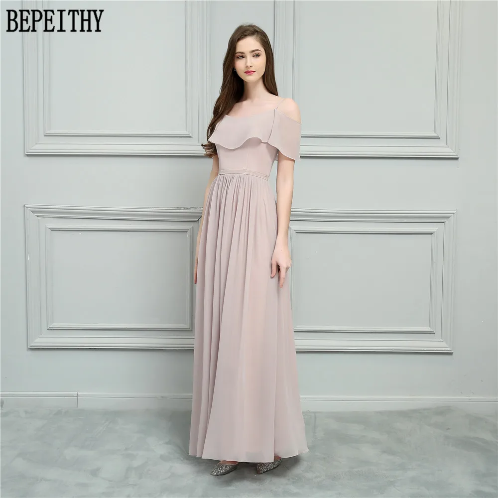 Женское шифоновое платье трапеция BEPEITHY длинное подружки невесты 2019|bridesmaids designer