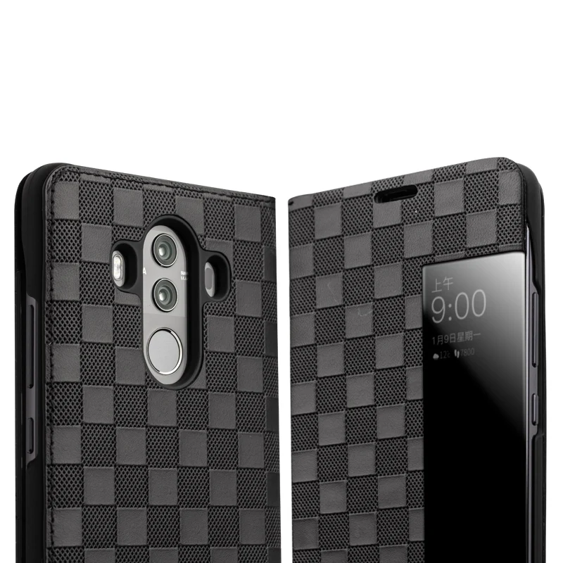Чехол QIALINO из натуральной кожи для телефона Huawei Ascend Mate 10 функция сна и пробуждения
