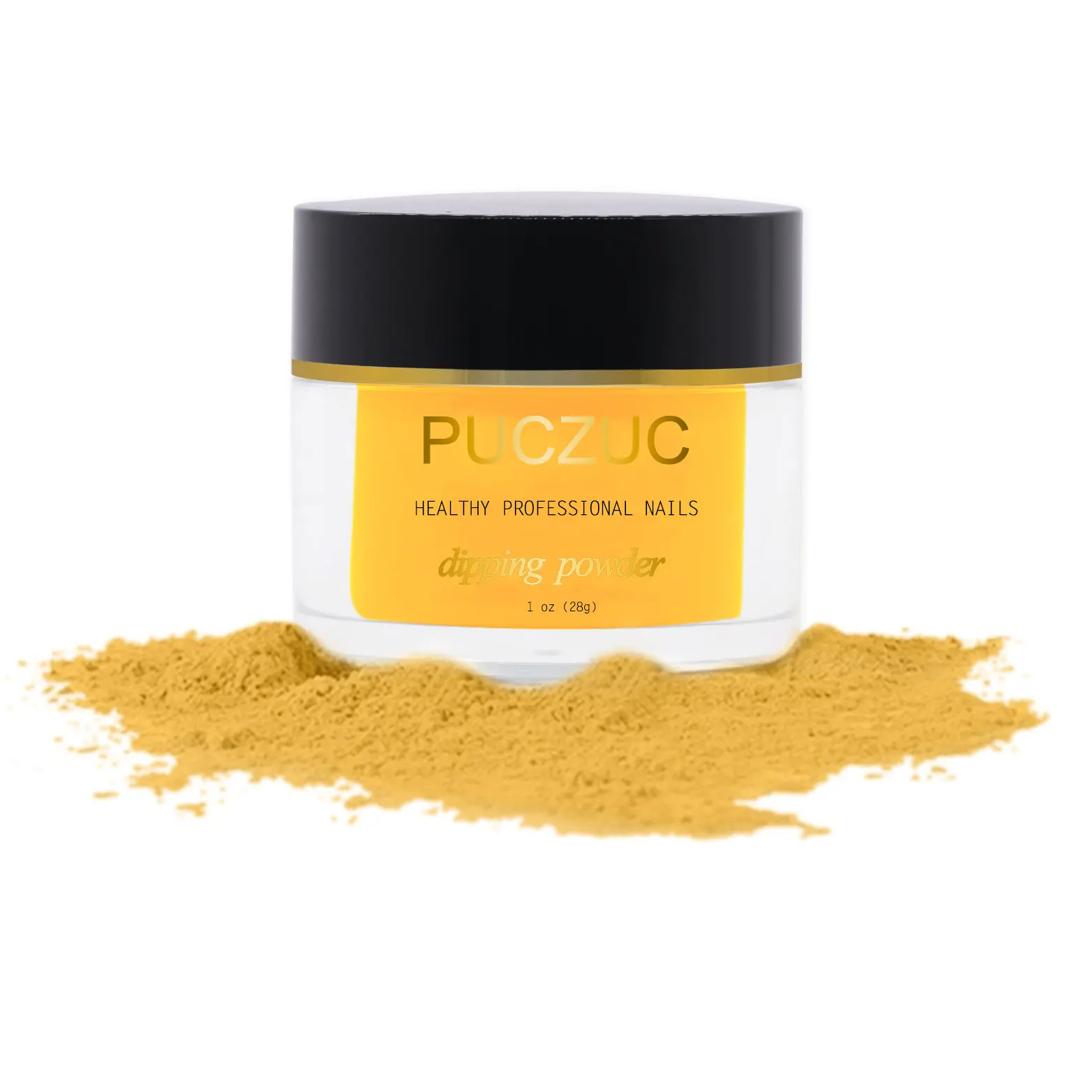 P025-1OZ PUCZUC 1 OZ Full Set Dipping Powder Base Top Coat Kits DIY Dip Nail Powder Manicure Set Brush Saver Powder - Цвет: P025-1OZ