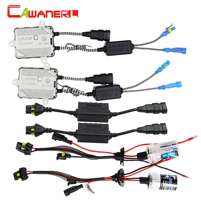 Cawanerl 55 Вт 9005 HB3 H10 Canbus Ксеноновые комплект лампы AC балласт декодер анти мерцания 3000