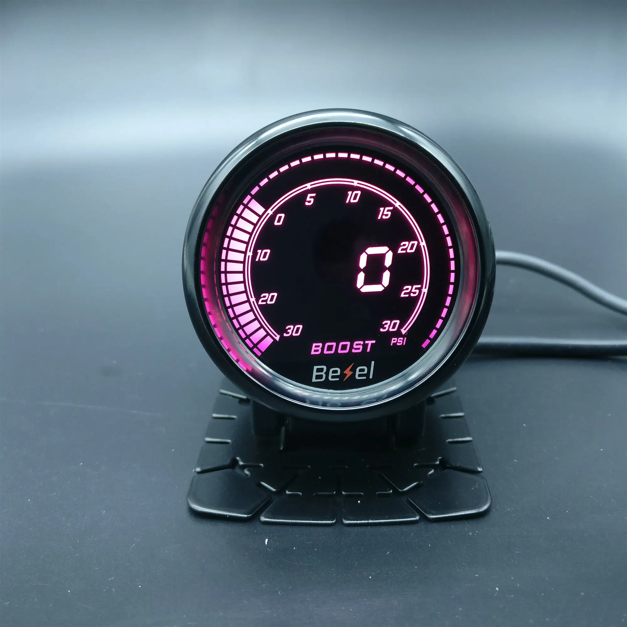 Дизайн " 52 мм EVO lcd-30~ 30psi Boost gauge Turbo meter monitor 7 цветов в комплекте gauge pod и sensor
