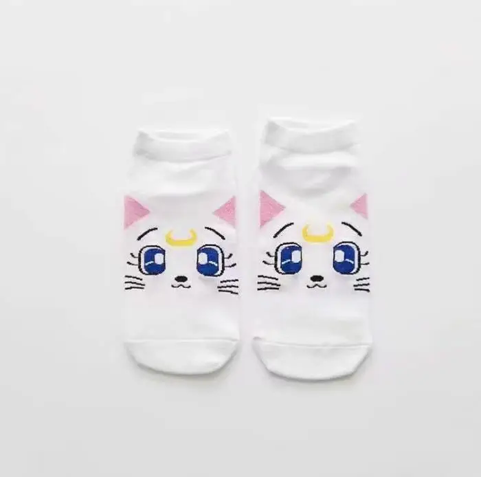 1 пара Kawaii аниме Сейлор Мун бантом носки для кошек Хлопок Косплей Аксессуары для носков милые плюшевые игрушки подарок
