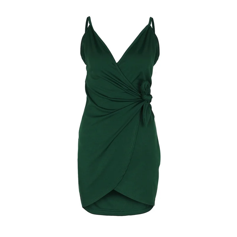 2018 Лето Bodycon платье Для женщин сексуальная спинки Спагетти ремень клуб Женский