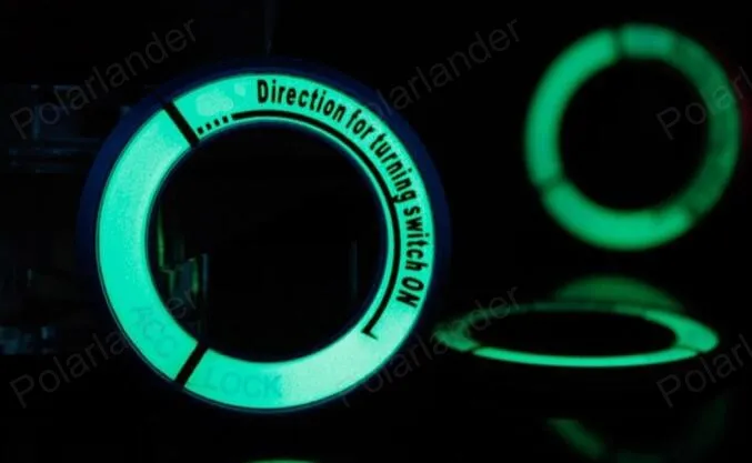 

For Subaru Forester XV Outback 13-16 Car styling Lumiuous Engine Ignition Key Ring cover sticker