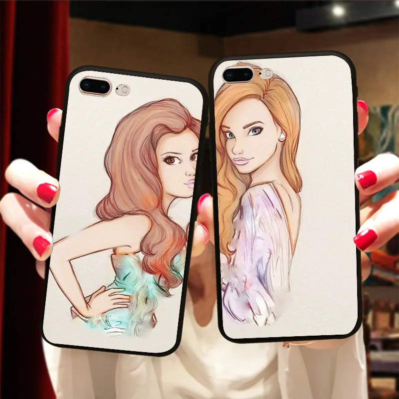 Лучшие друзья Чехол для мобильного телефона iPhone X 8 5 5S XR XS Max 6 6S 7 Plus Мягкий