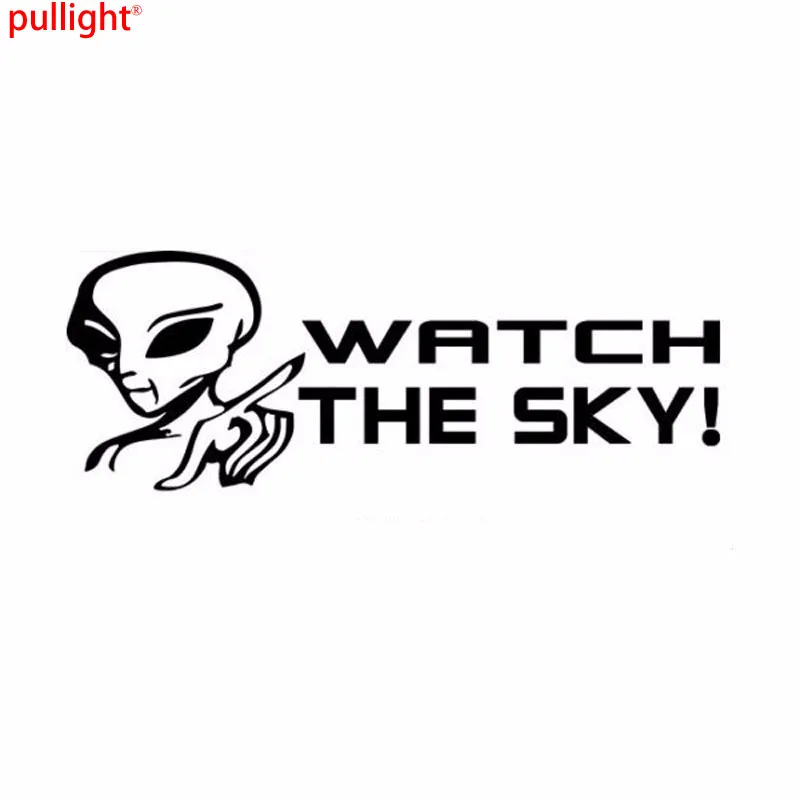 Смешная наклейка на автомобиль с изображением неба инопланетянина 14 7 см * 5 3 см|car