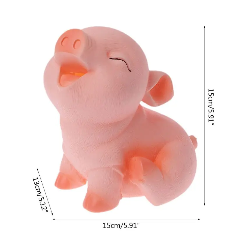 

Funny Pig Piggy Bank Coin Money Cash Openable Collectible Saving Box for Children Kid Gift Toy Unbreakable Home Room Decor