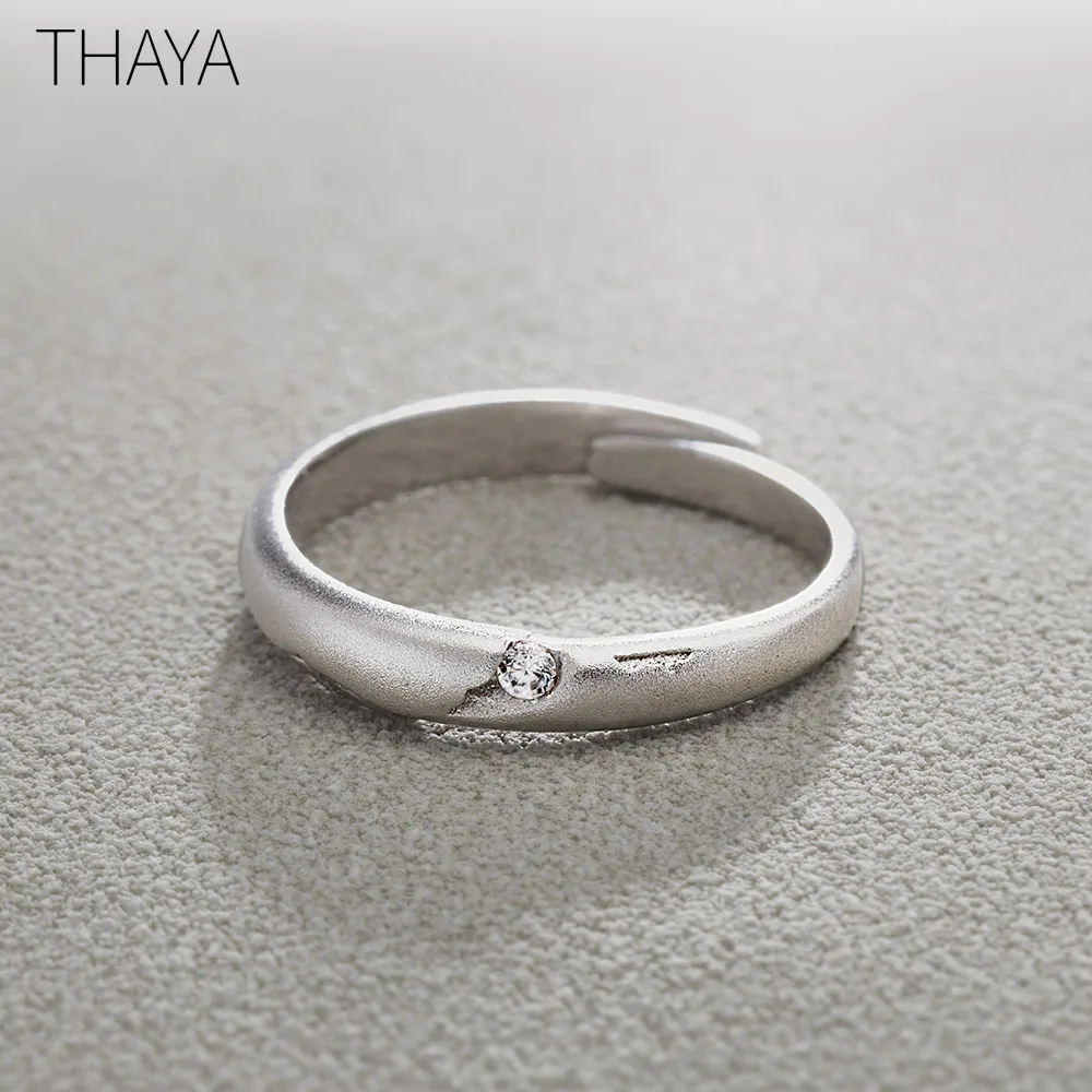 woman ring Thaya, кольца, S925 серебро, Круговой Рок дизайн, циркониевое Ювелирное кольцо для женщин, элегантный простой подарок - Цвет камня: woman ring