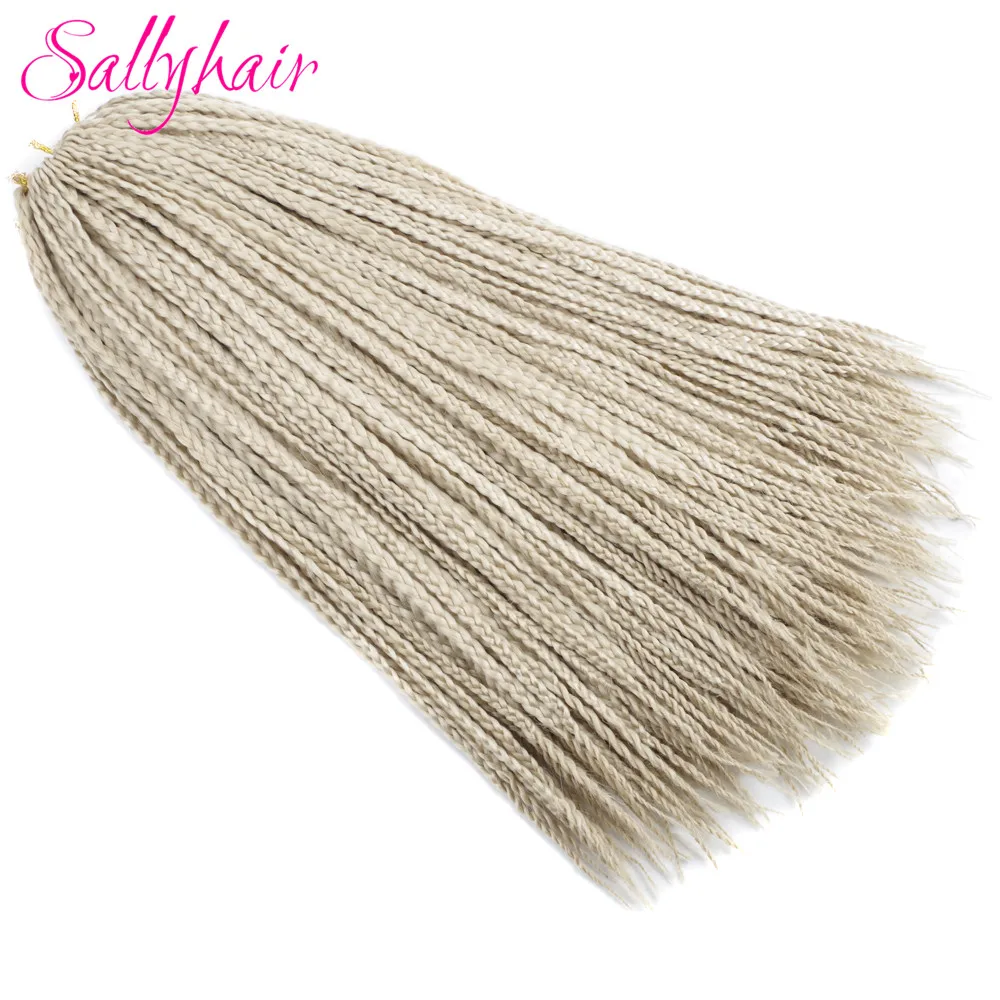 Sallyhair самых лучших брендов, 3X афро коробка косы 18 дюймов 22 шт./упак. синтетические накладные волосы на крючке, затененные, эффектом деграде(переход от темного к буксировочный тона плетеные волосы для наращивания чёрный; коричневый Bug