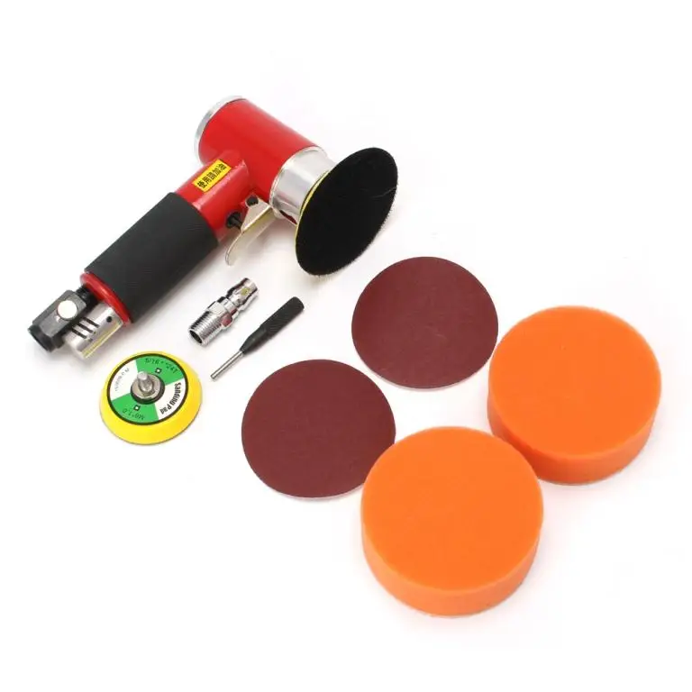 Red air sander kit B Пневмо инструмент Пневматическая шлифовальная полировальная машинка 50mm 75mm пневмоинстру мини орбитальный Воздушный пневматический шлифовальный инструмент буфер двойного действия орбитальный полировщик для автомобиля - Цвет: Red air sander kit B