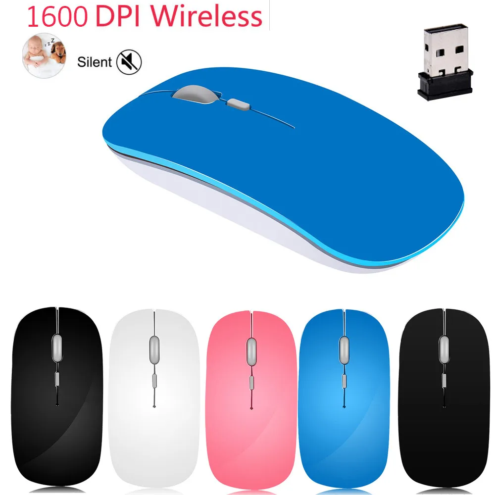 Беспроводная USB мышь VOBERRY 2 4 ГГц эргономичная игровая разноцветный светодиодный