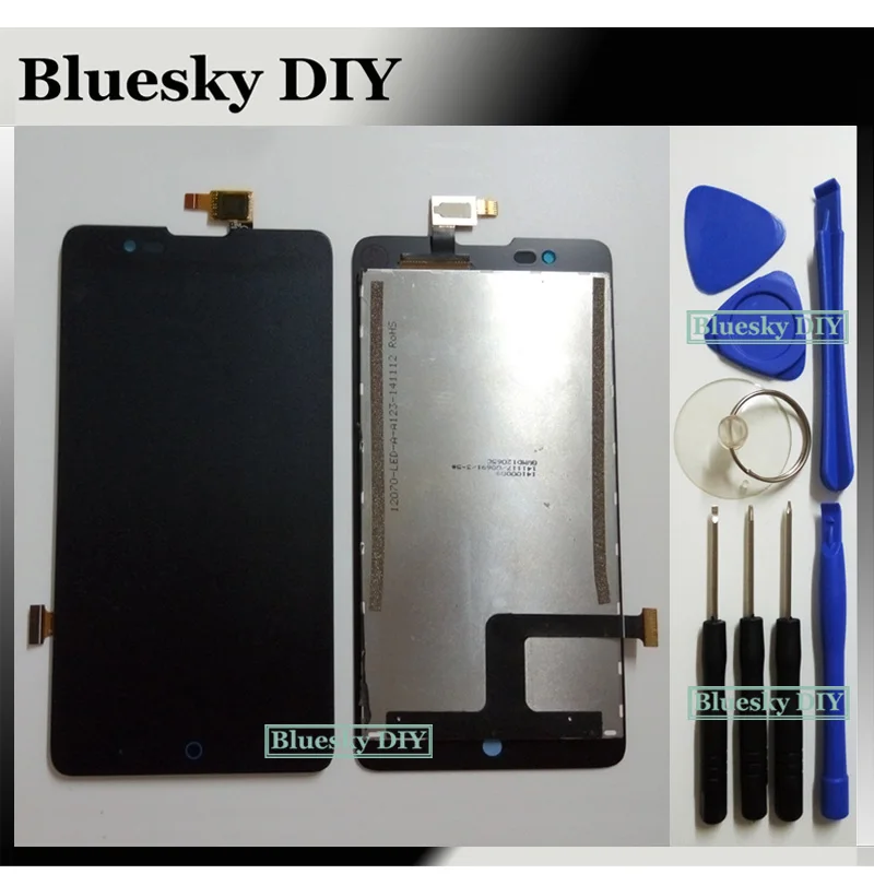 100% тестирование черный 5 0 дюймов ЖК-дисплей Дисплей + кодирующий преобразователь