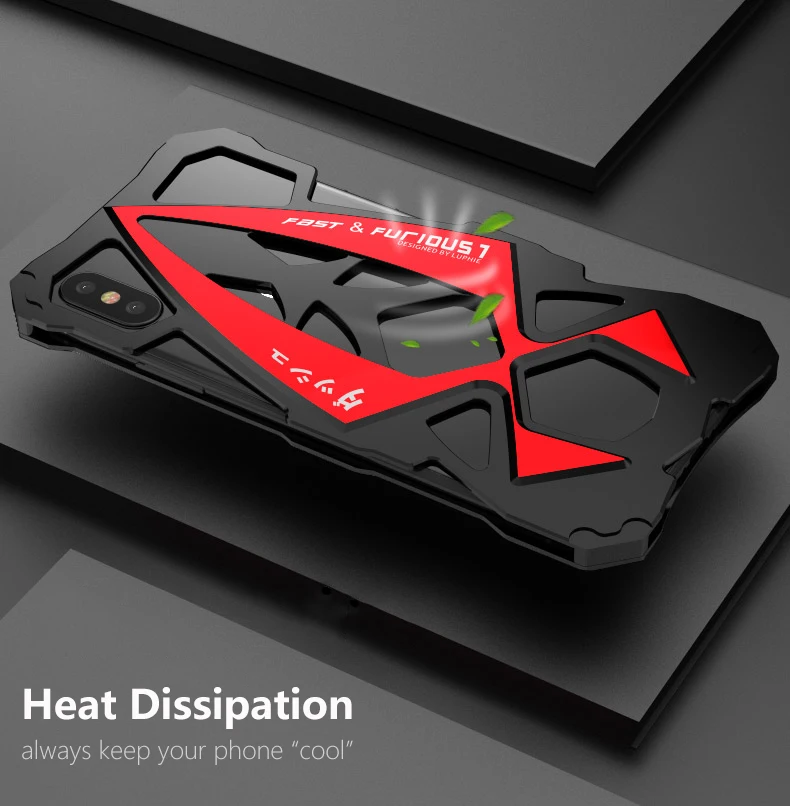 LUPHIE Крышка корпуса ля iPhone X Роскошный Жесткий металлический алюминиевый каркас тонкий противоударный армированный чехол для телефона для iPhone X задняя крышка Hoesje